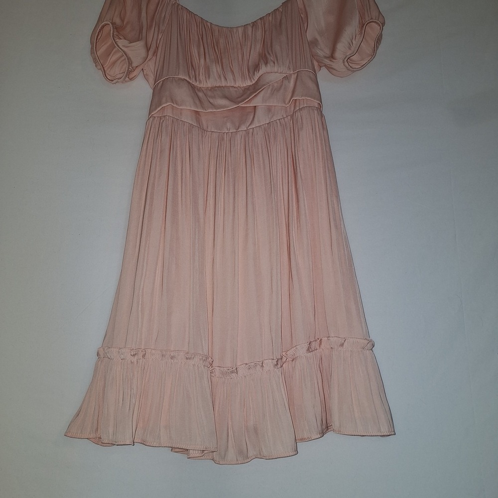 Valentine's Day Altar'd State Light Pink Puff Sleeve Mini Dress S Coquette Fairy - Picture 6 of 16